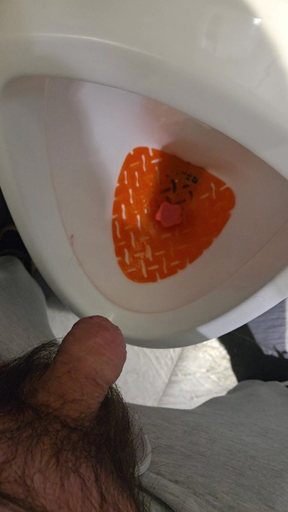 Pissing after long day at work