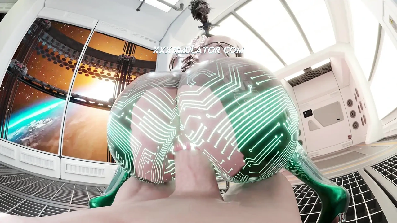 Eve的屁股在第一人称视角中被爆，直到在这个3D模仿中流出精液