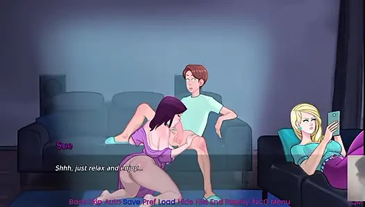 LESBIAN STEP-MOM WAS SURPRISED! I FUCKED HER IN FRONT OF HER LOVER!