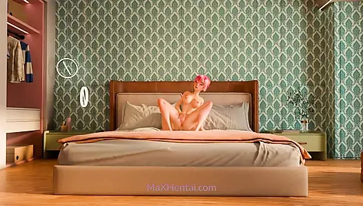 Огромный сквиртующий оргазм после урока йоги (полная 3D-анимация)