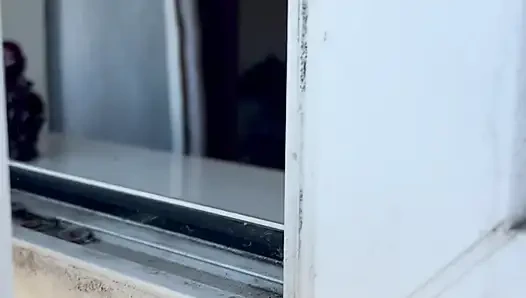 Young Trainee Gets to Watch a Window Peep Show