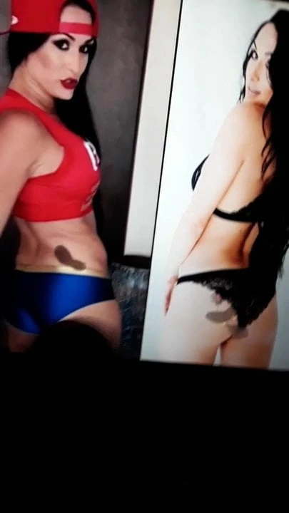 WWE Nikki Bella Double Ass Cum Tribute
