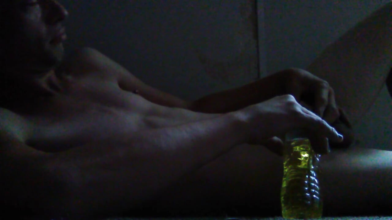 Peeing in a Water Bottle & Urinating on My Tummy as I Swallow My Yellow Piss