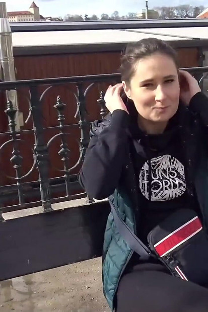 German Scout - Cute Teen Lara Fox Talk to First Casting Fuck