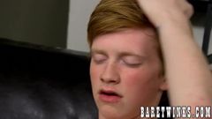 Smooth twink Benjamin Riley facialized after steamy raw fuck