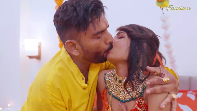 Slim bhabhi enjoyed her first Suhagrat night and fucked hard