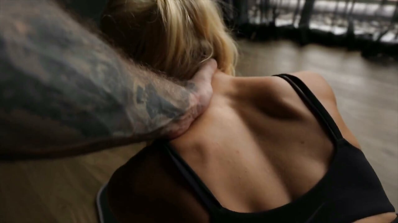 Husband Helps His Fit Wife with Yoga, but Their Workout Turns Into Rough Sex & Throatpie
