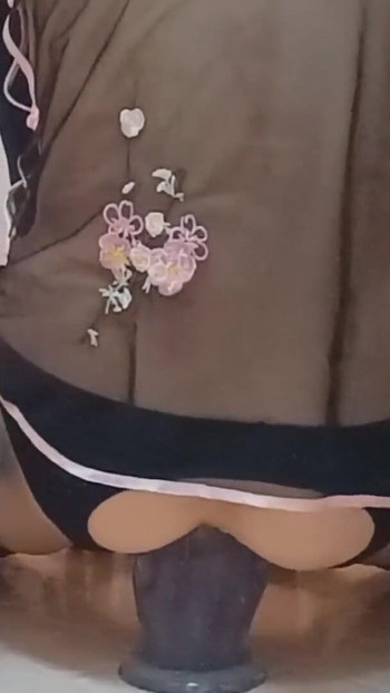 Must-share moment from "Sissy-Kuroko Anal Huge Dildo"