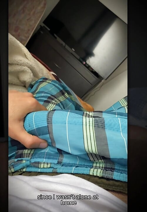 Latino stud shakes his big, hairy cock in the morning until he gets all the thick cum out, starting the day relaxed.