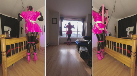 Punition et humiliation - Sissy Maid Self Bondage