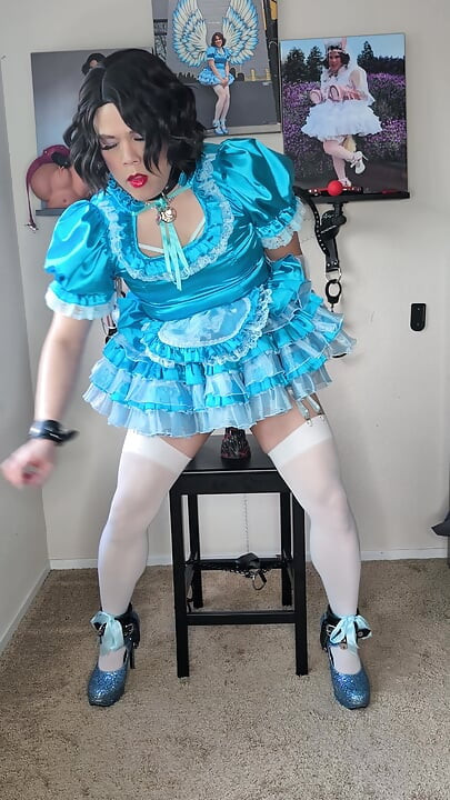 Sissy Candy Playing with Dildos Part 3