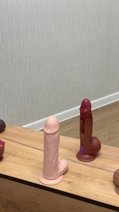 insatiable bitch saddled several dildos at once | Clip 1