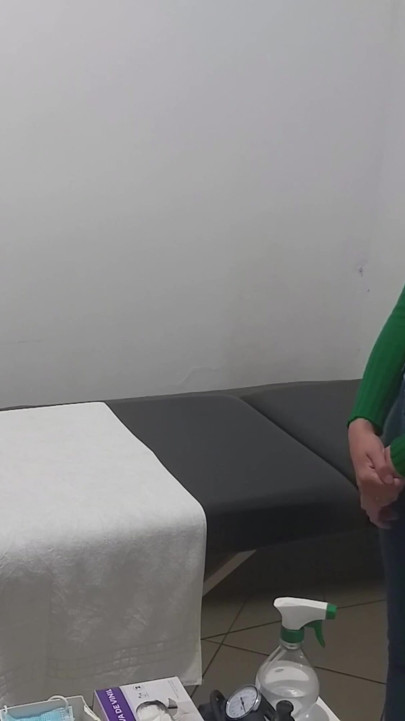 Real Doctor Examines the Patient's Anus and Breasts