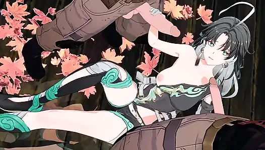 Wuthering waves - jianxin erotis lagi asik nyepong kontol - animasi hentai 3d