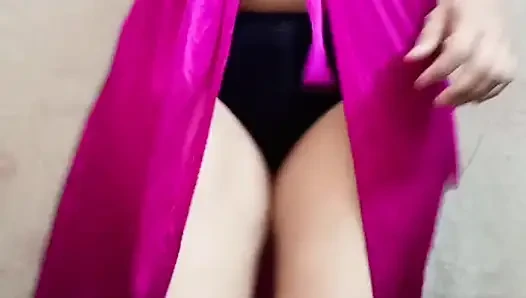 Dancing girl recorded video showing her ass, boobs and hips for boyfriend