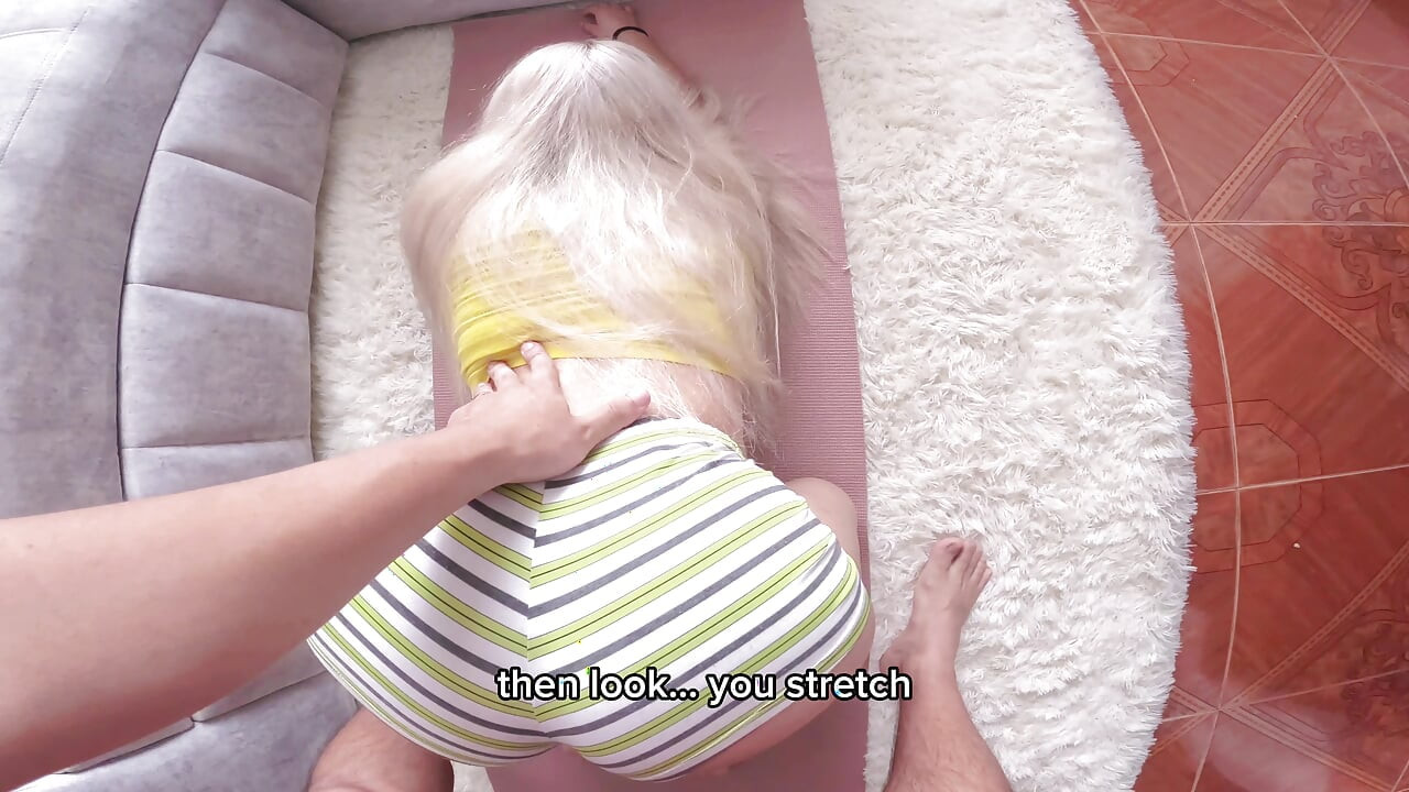 Yoga Training with 18 Year Old Step Sister 4K - Cxlila Myers