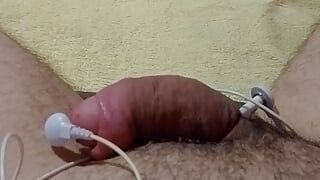 Electric Shock On The Cock And Enjoying Yummy With Surprise At The End