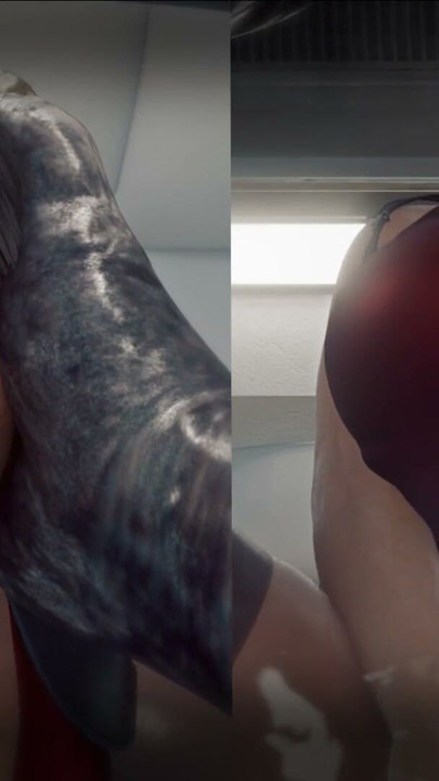 Lm19 & X3D Intense anal sex delicious tasty big ass swallowing huge cock in her tight anus sweet intense pleasure hard sex | Clip 1