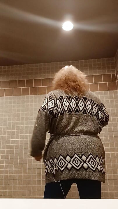 Shh dont tell I was  being naughty in the rest room of a diner that