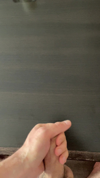 Spraying cum on table
