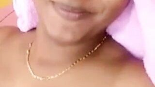 Tamil wife live nude show to his bf