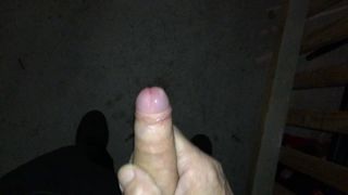 Jerk off and cum in the cellar