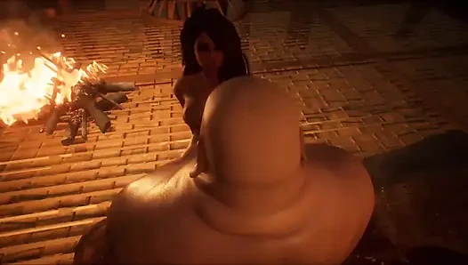 Wild life gameplay von fettem typ fickt schönes mädchen