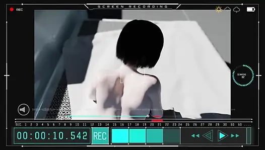 Tiefer und analer Sex in Schwerelosigkeit auf der Orbitalstation
