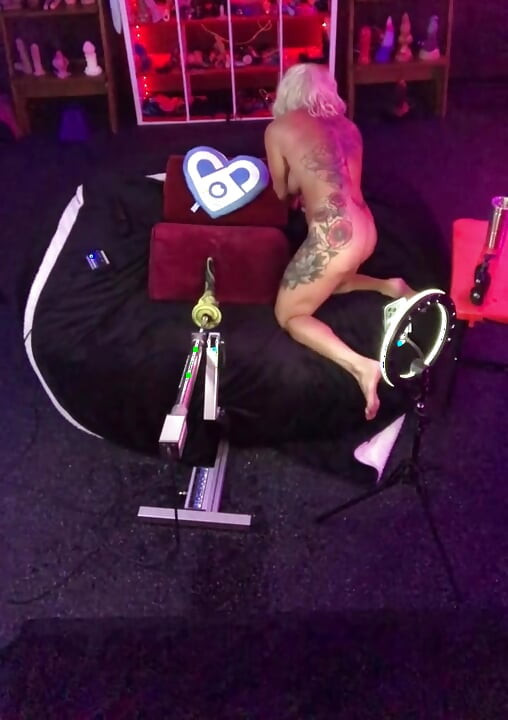 Hot Blonde Testing Out Her New Depth Trainer