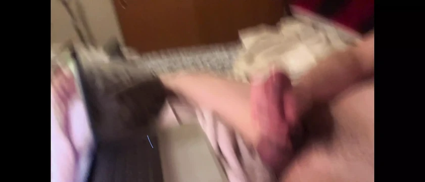 edging while stroking my lubed cock with a cock ring