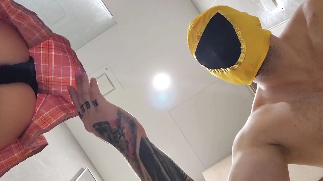 Wrestler in Toilet