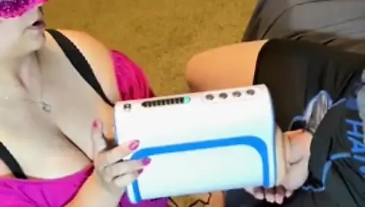 My step son takes forever to cum.