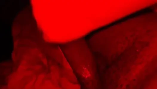 Stepsister plays with my bbc while we're home alone and I cum all over her tits