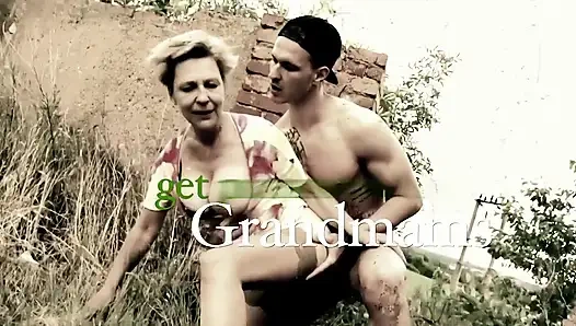 Slut stepmom loves big cock at GrandMams