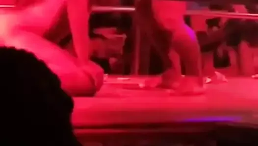 stripper giving amazing blowjob to a midget