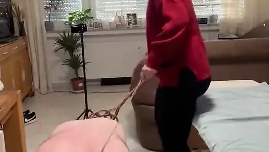 DomLadyMia-SlaveOfM Red welts for the slave Part2