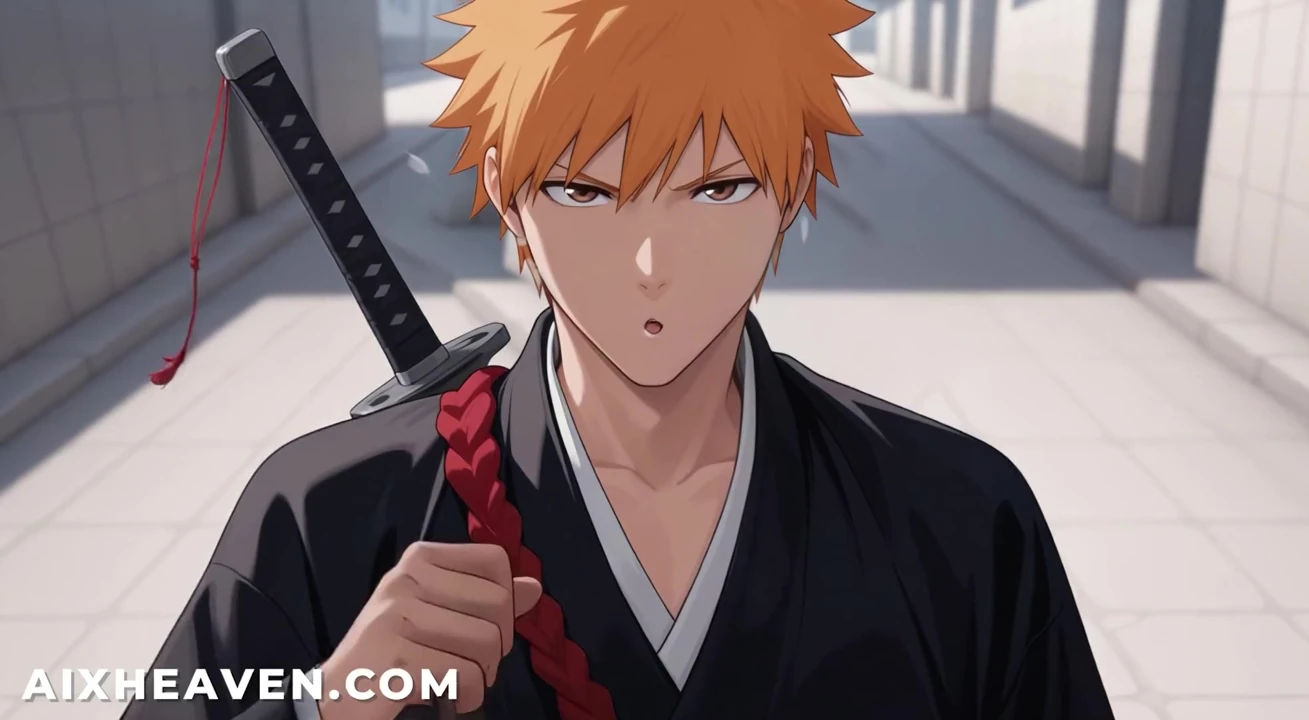 Yoruichi Soul Society'ye geldikten sonra Ichigo tarafından sikiliyor! Bleach Sansürsüz Hentai
