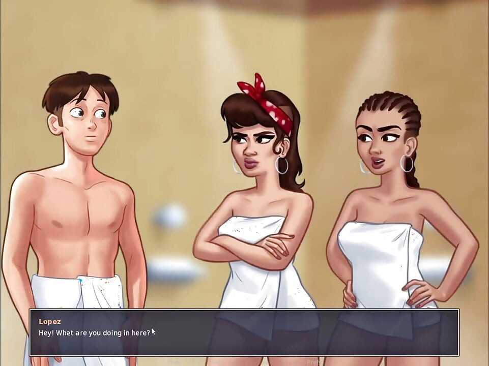 Summertime Saga Lopez + Martinez και Liu Animation Collection μέρος 25 Γυμνό παιχνίδι σεξ 18+