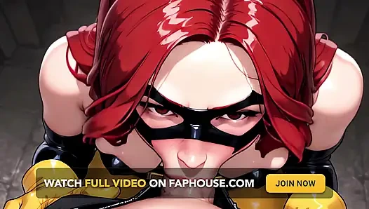 Yoğurt partisi: 3 boyutlu çizgi roman lateks dikizleme bakış açısı (4k, sansürsüz ai hentai)