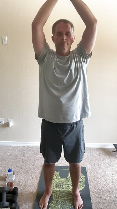 Stretching and lifting weights