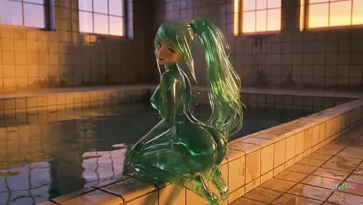 Emerald Jelly Girls Ride And Bounce For You – Ponytails to Loose Hair