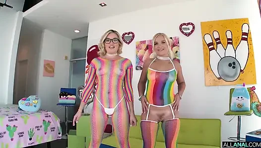 Bella ve Katie ile sulu anal ilişki