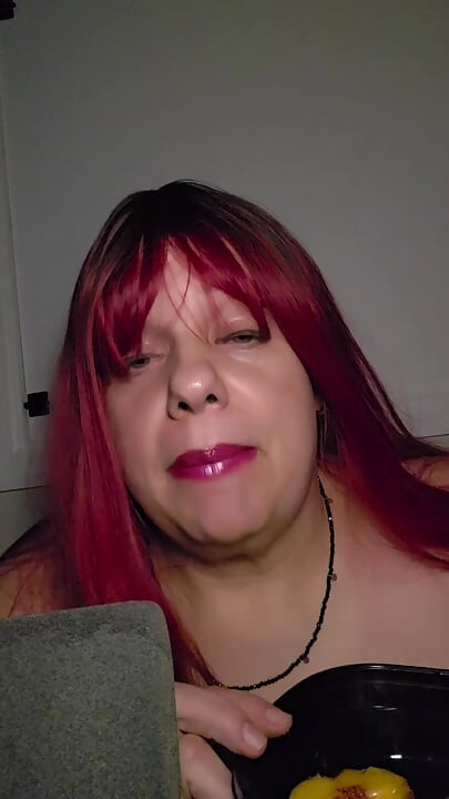 Melocotones y crema ASMR