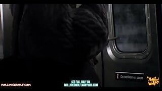 Beautiful Stranger Sucked Me in Train - Mollyredwolf