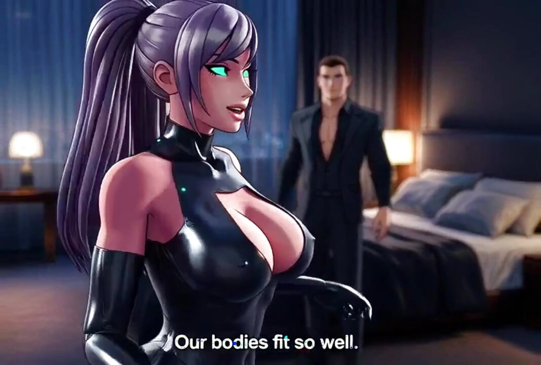 Ölümcül Cy robot suikastçı Nova lüks penthouse ateşli 3 boyutlu anime tutkusunda hedef victor'unu baştan çıkarıyor ve öğütüyor
