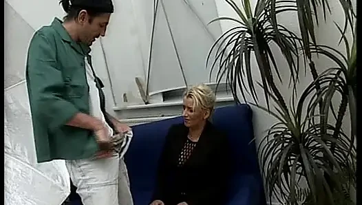 Cock-hungry German MILF fucked hard before a facial