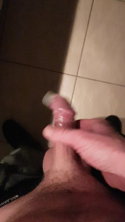 Cum in a condom