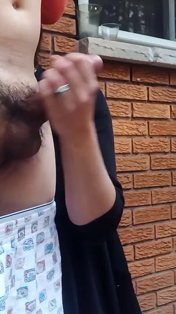 Epic moment from "Outdoor handjob &amp; Cumshot for our neighbor"