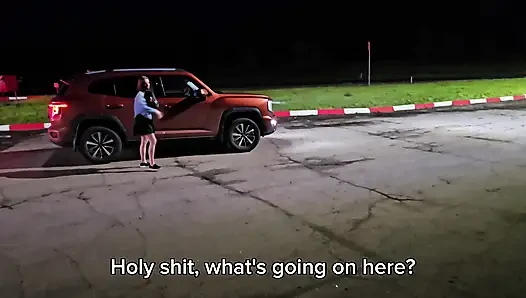 I happened to witness a family drama. And a big cumshot on her tits.