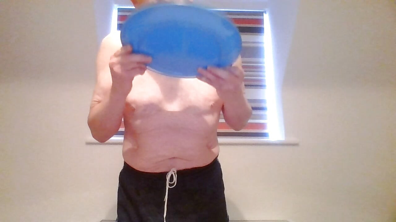 Wank In Adidas shorts